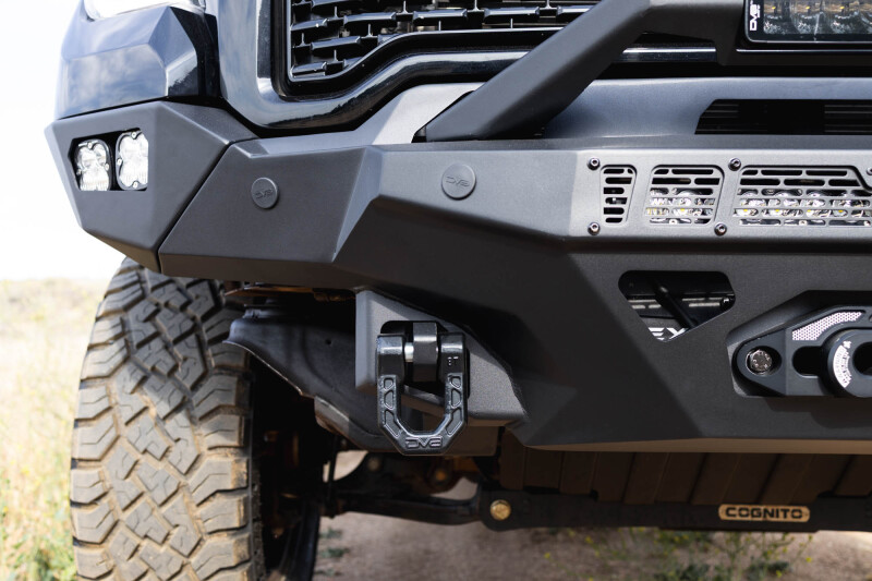 GMC Sierra 3500 Front Bumper - DV8 Offroad - Spec Series - Micro-texture black powder coat with satin black accents - `20-`23